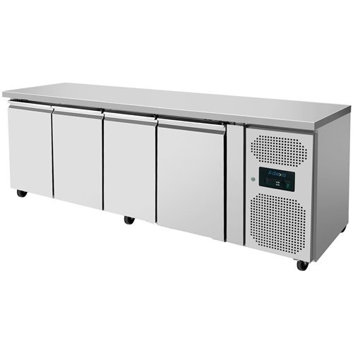 Commercial 4 Door Counter Fridge 460L 2230×600×860mm | Stalwart DA-THSNACK4100TNEC