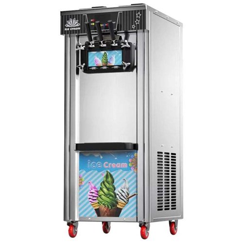 Commercial Floor-Standing Soft Serve Ice Cream Machine 18-20L/H 1300W R290 Twin Flavour | Stalwart DA-ZBBQL268