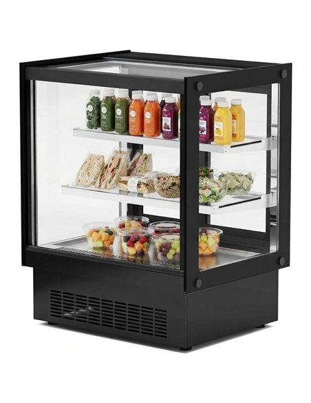 Commercial Refrigerated Display Cabinet 215L 0 to 10°C Ventilated Cooling 900 × 560 × 880mm | Stalwart DA-HL900RTD
