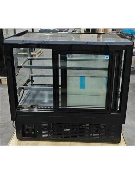 Commercial Refrigerated Display Cabinet 215L 0 to 10°C Ventilated Cooling 900 × 560 × 880mm | Stalwart DA-HL900RTD