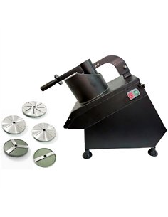 Commercial Fruit and Vegetable Cutter Black 750W with 5 Blades 620 x 250 x 500mm | Stalwart DA-SYC205BLACK