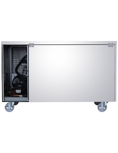 Commercial Refrigerated Counter 2 Door 228L 1349 x 600 x 850mm Fan Assisted Cooling | Stalwart DA-SUP202