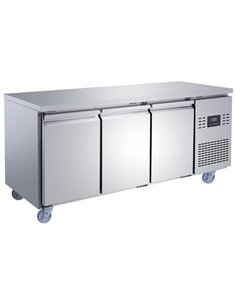 Commercial Refrigerated Counter 3 Door 334L 1794 x 600 x 850mm Fan Assisted Cooling | Stalwart DA-SUP204