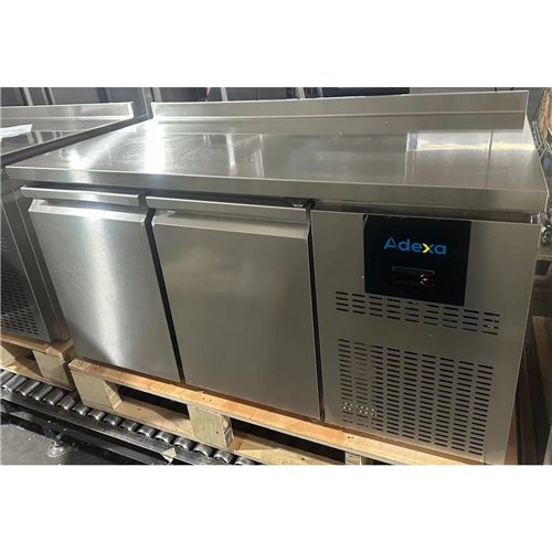 Commercial Refrigerated Counter with Upstand 2 Door 228L 1349 x 600 x 950mm Fan Assisted Cooling | Stalwart DA-SUP208