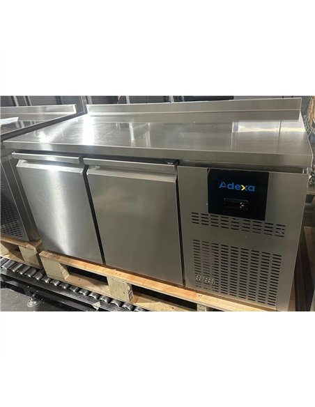 Commercial Refrigerated Counter with Upstand 2 Door 228L 1349 x 600 x 950mm Fan Assisted Cooling | Stalwart DA-SUP208