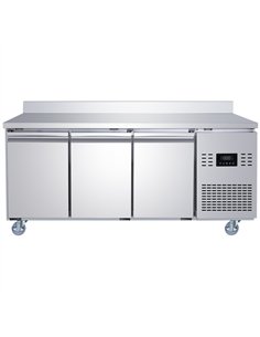 Commercial Refrigerated Counter with Upstand 3 Door 334L 1794 x 600 x 950mm Fan Assisted Cooling | Stalwart DA-SUP210 2