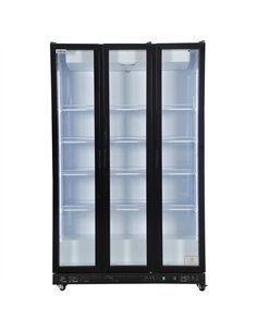 Commercial Upright Display Chiller 795L 3 Glass Door Black 1200 x 580 x 1950mm | Stalwart DA-SC1200 2
