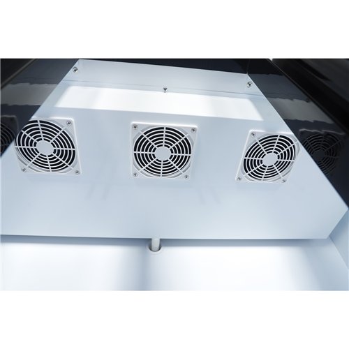 Commercial Upright Display Chiller 795L 3 Glass Door Black 1200 x 580 x 1950mm | Stalwart DA-SC1200