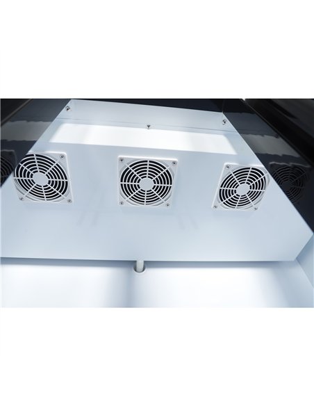 Commercial Upright Display Chiller 795L 3 Glass Door Black 1200 x 580 x 1950mm | Stalwart DA-SC1200