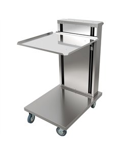 Commercial Cantilever Dishwasher Rack Trolley for 500 × 500mm Racks 6 Rack Capacity Spring Adjustable | Stalwart DA-CLT5050
