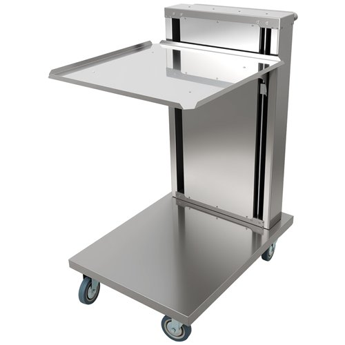 Commercial Cantilever Dishwasher Rack Trolley for 500 × 500mm Racks 6 Rack Capacity Spring Adjustable | Stalwart DA-CLT5050