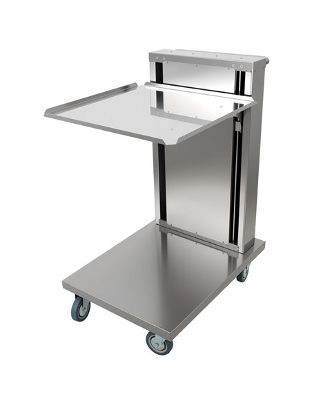 Commercial Cantilever Dishwasher Rack Trolley for 500 × 500mm Racks 6 Rack Capacity Spring Adjustable | Stalwart DA-CLT5050