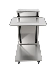 Commercial Cantilever Trolley for 600 × 400mm Euro Boxes &amp Baking Trays Spring Adjustable | Stalwart DA-CLT6040
