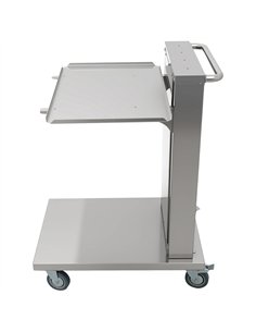 Commercial Cantilever Trolley for 600 × 400mm Euro Boxes &amp Baking Trays Spring Adjustable | Stalwart DA-CLT6040 2