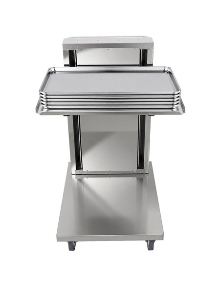 Commercial Cantilever Trolley for 600 × 400mm Euro Boxes &amp Baking Trays Spring Adjustable | Stalwart DA-CLT6040