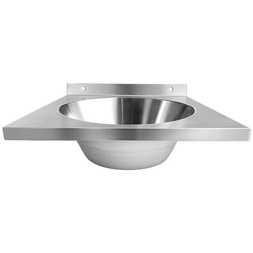 Commercial Wall Mounted Hand Wash Basin 360 × 360mm SS304 Stainless Steel 1.0mm | Stalwart DA-WBR30A
