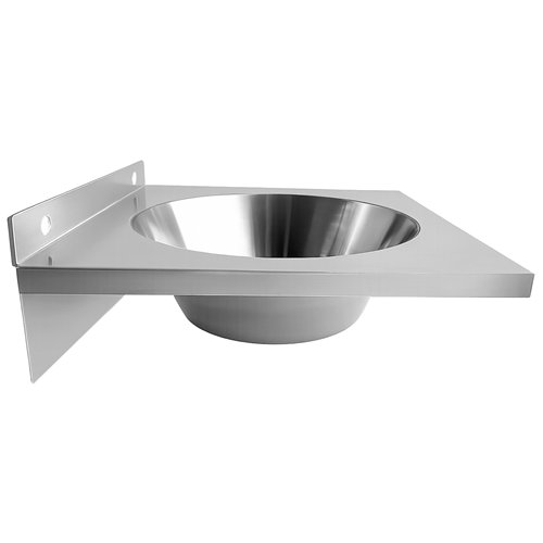 Commercial Wall Mounted Hand Wash Basin 360 × 360mm SS304 Stainless Steel 1.0mm | Stalwart DA-WBR30A