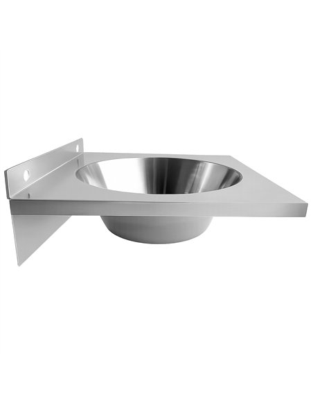 Commercial Wall Mounted Hand Wash Basin 360 × 360mm SS304 Stainless Steel 1.0mm | Stalwart DA-WBR30A