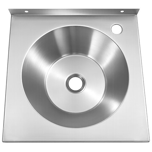 Commercial Wall Mounted Hand Wash Basin 360 × 360mm SS304 Stainless Steel 1.0mm | Stalwart DA-WBR30A