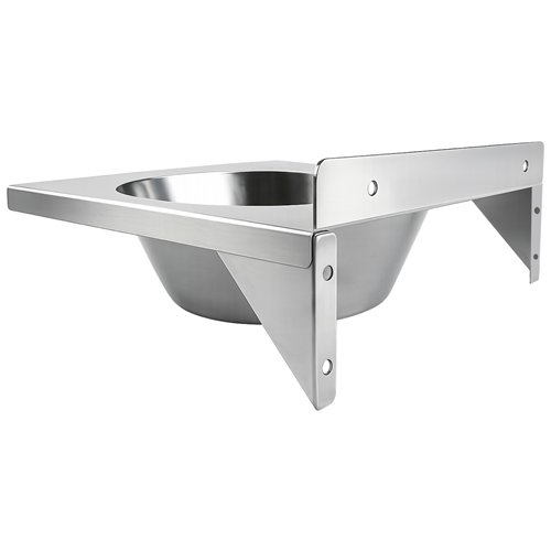 Commercial Wall Mounted Hand Wash Basin 360 × 360mm SS304 Stainless Steel 1.0mm | Stalwart DA-WBR30A