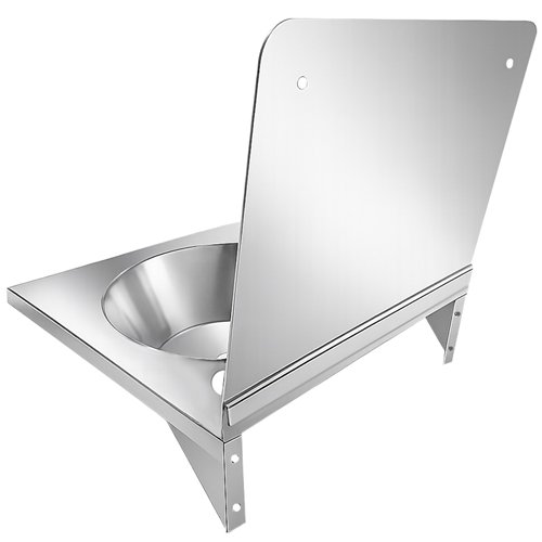 Commercial Wall Mounted Hand Wash Basin with 300mm Backsplash 360 × 360mm SS304 Stainless Steel | Stalwart DA-WBR30AB