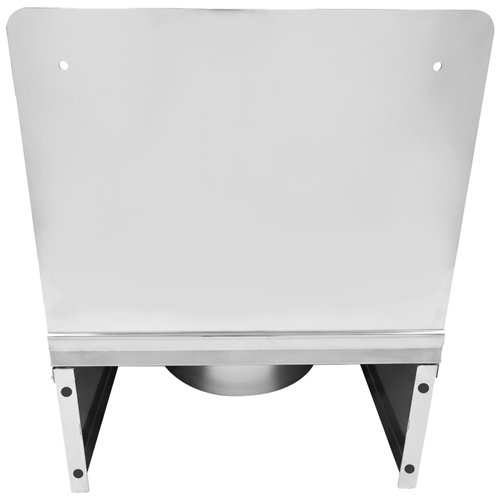 Commercial Wall Mounted Hand Wash Basin with Side Apron &amp 300mm Backsplash 360 × 360mm SS304 | Stalwart DA-WBR30BB