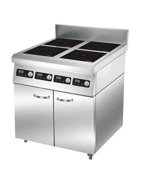 Commercial 4 Zone Induction Range 11.2kW 4 × 2.8kW 700mm 220V | Stalwart DA-ALTAY300