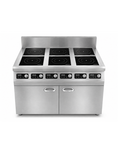 Commercial 6 Zone Induction Range 16.8kW 6 × 2.8kW 1100mm 220V | Stalwart DA-ALTAY400 2