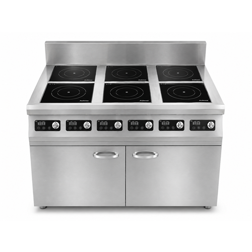 Commercial 6 Zone Induction Range 16.8kW 6 × 2.8kW 1100mm 220V | Stalwart DA-ALTAY400
