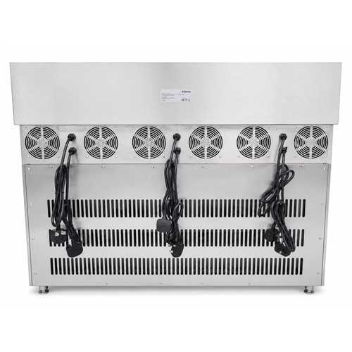 Commercial 6 Zone Induction Range 16.8kW 6 × 2.8kW 1100mm 220V | Stalwart DA-ALTAY400