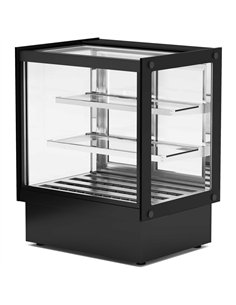 Commercial Heated Food Display Cabinet 215L 30 to 80°C 2 Glass Shelves 900 × 560 × 880mm | Stalwart DA-HL900RTDH