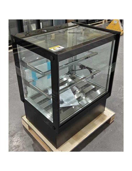 Commercial Heated Food Display Cabinet 215L 30 to 80°C 2 Glass Shelves 900 × 560 × 880mm | Stalwart DA-HL900RTDH