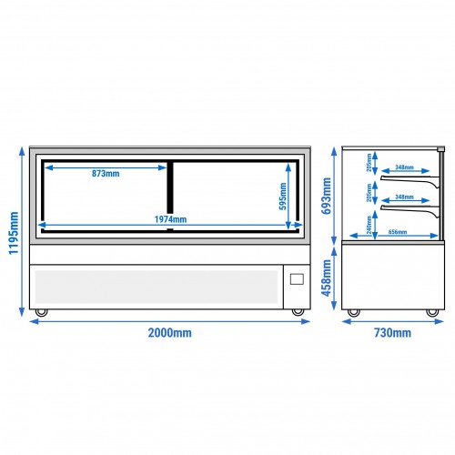 Commercial Cake Display Fridge 890LTR...