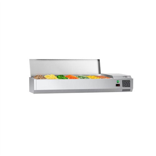 Countertop Prep Well / Refrigerated Topping Unit ECO - 1500x335mm - 7x GN 1/4