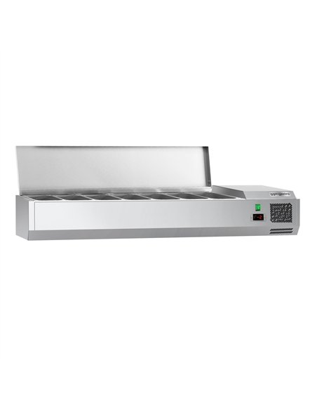 Countertop Prep Well / Refrigerated Topping Unit ECO - 1500x335mm - 7x GN 1/4