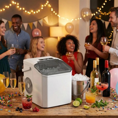 White Counter Top Ice Maker 14kg...