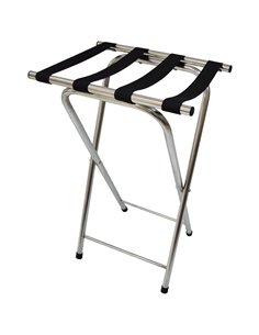 Commercial Folding Stainless Steel Tray Stand / Luggage Rack 520 x 410 x 800mm | Stalwart DA-JSN304