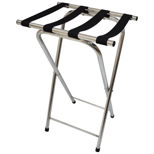 Commercial Folding Stainless Steel Tray Stand / Luggage Rack 520 x 410 x 800mm | Stalwart DA-JSN304