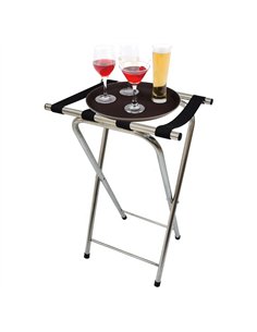 Commercial Folding Stainless Steel Tray Stand / Luggage Rack 520 x 410 x 800mm | Stalwart DA-JSN304 2