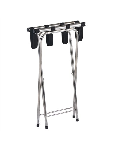 Commercial Folding Stainless Steel Tray Stand / Luggage Rack 520 x 410 x 800mm | Stalwart DA-JSN304