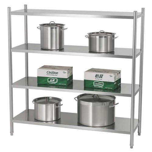 Commercial Stainless Steel 4 Tier Storage Shelving Unit 1800 x 400 x 1550mm | Stalwart DA-JSN316