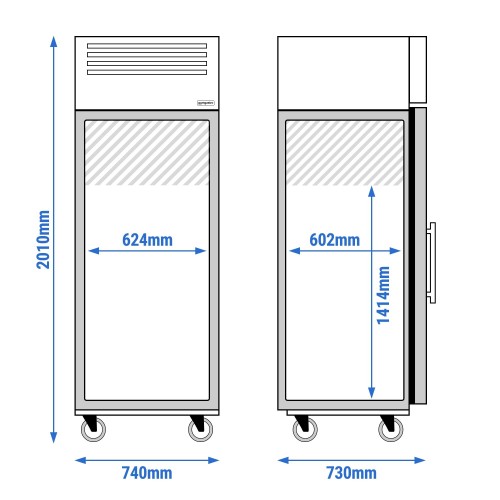 600lt Commercial Freezer Stainless...