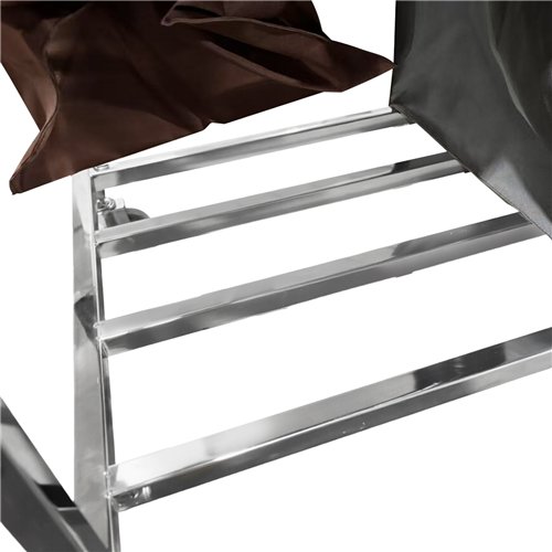 Commercial Dual Bag Stainless Steel Linen/Waste Trolley 900 x 650 x 850mm | Stalwart DA-WHDC9065B2