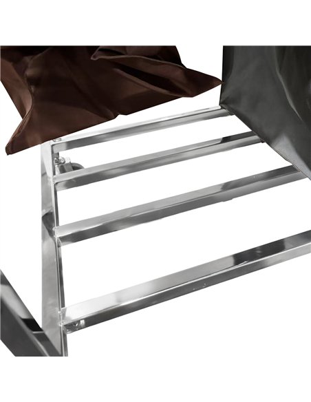 Commercial Dual Bag Stainless Steel Linen/Waste Trolley 900 x 650 x 850mm | Stalwart DA-WHDC9065B2