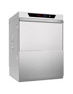 Commercial Dishwasher with  detergent + rinse  + drain pump 500 Plates/h 500x500mm rack 230V | Stalwart DA-INOK102
