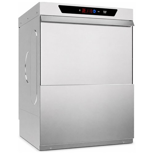Commercial Dishwasher with  detergent + rinse  + drain pump 500 Plates/h 500x500mm rack 230V | Stalwart DA-INOK102