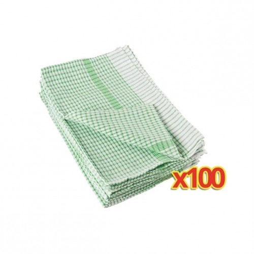 Vogue Wonderdry Tea Towels Green Bulk...