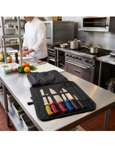 Professional Chef Knife Set – 6 Piece Colour-Coded Knifes with Canvas Knife Wallet 2
