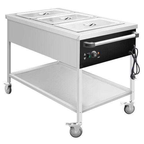 Mobile Bain Marie - 3x GN 1/1 - 150mm...
