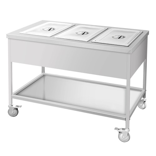 Mobile Bain Marie - 3x GN 1/1 - 150mm...